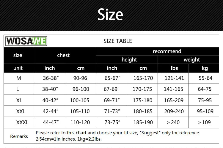 WOSAWE Men Motorcycle Jacket Armor Full Motorcycle Body Armor Racing Motocross Jacket Protective Armor Sports Protective Gear