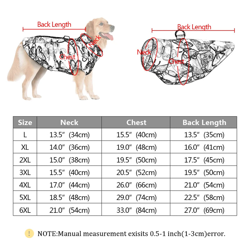 Warm Dog Clothes Waterproof Winter Pet Dog Coat Jacket Vest Small Medium Large Dogs Clothes Puppy Chihuahua Outfit Clothing