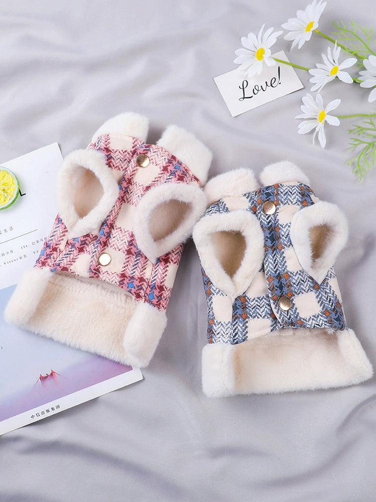 Teddy Thicken Warm Traction Pet Dog Clothes