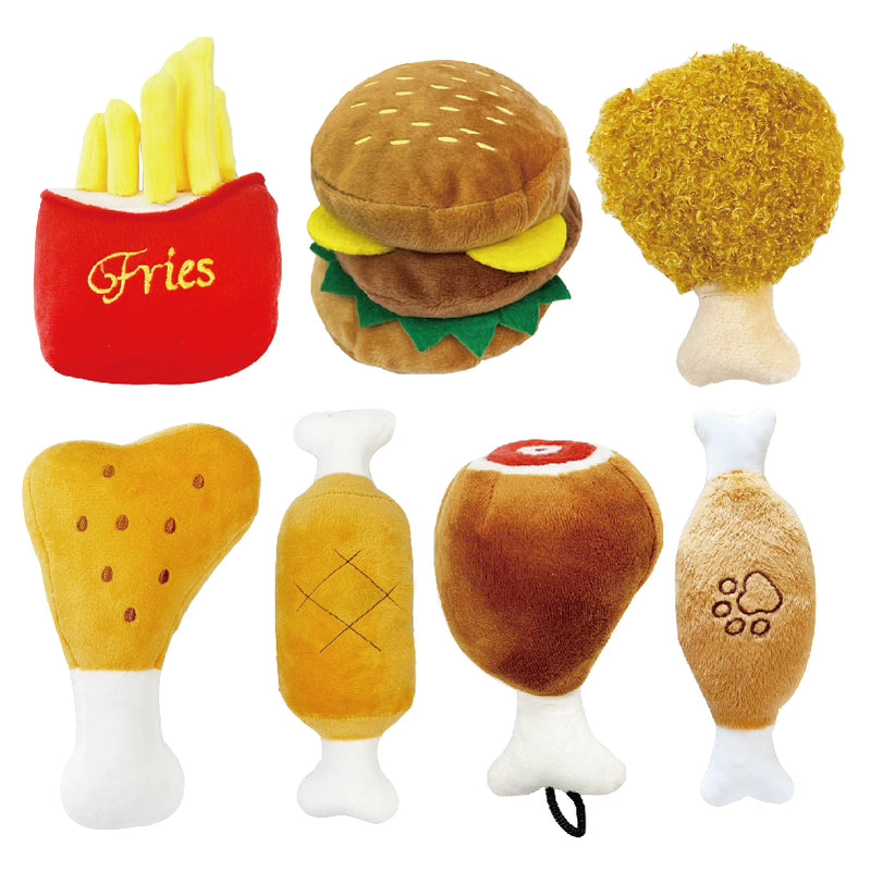 Hamburger Chicken Leg Cute Pet Sound the Toy Dog Dog Toy Poodle Pet the Toy Dog Dog Toy Sound