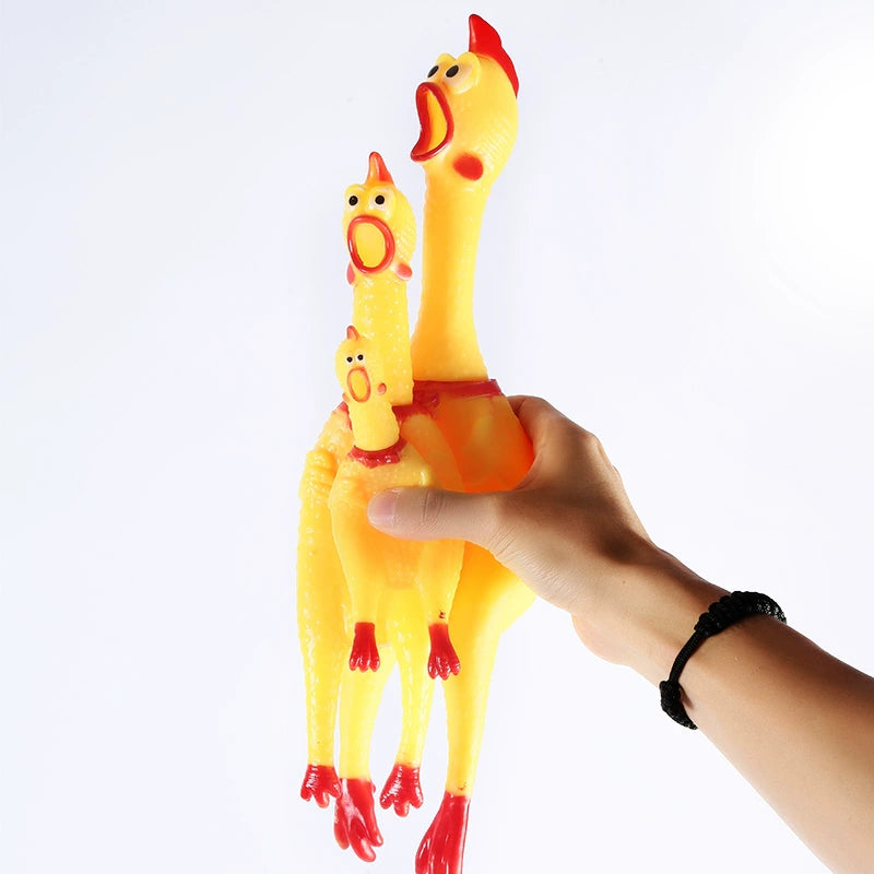 Screaming Chicken Screaming Chicken Toy Chicken Decompression Sound Strange Chicken Desperate Screaming Fighting Chicken Dog Bite-Resistant Toys