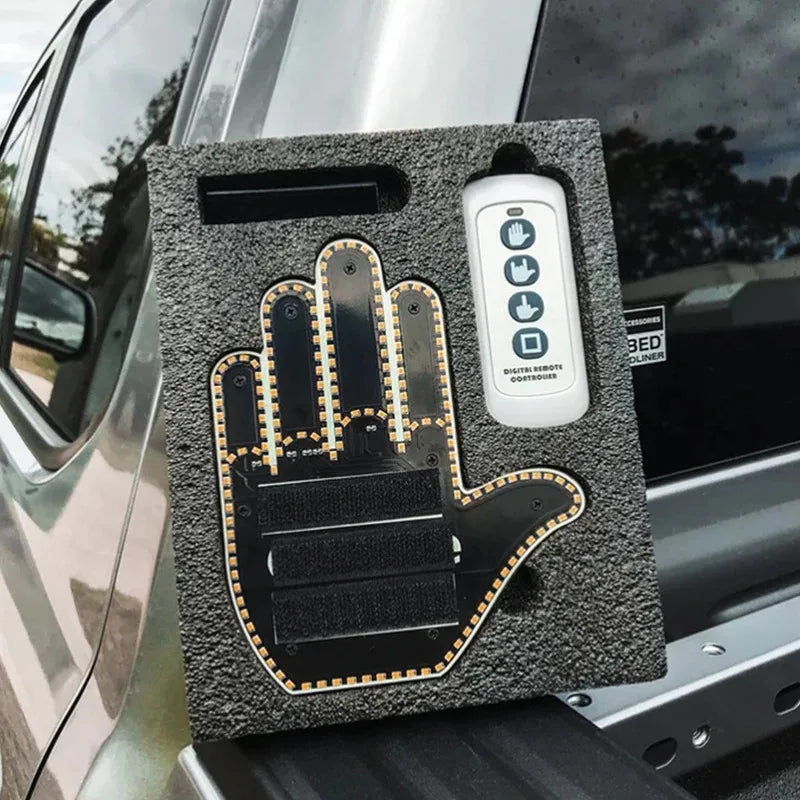 Control gesture, car decoration, command light