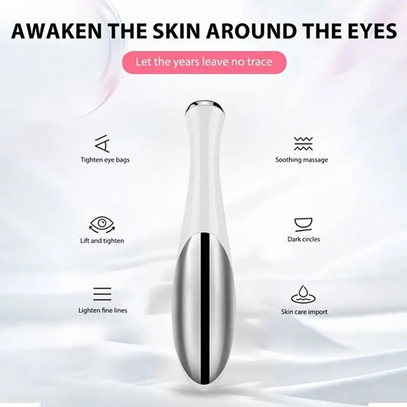 Portable Eye Massager Electric Vibration Wrinkle Anti-Ageing Eye Massage Dark Circle Removal Beauty Face Eye Care Pen