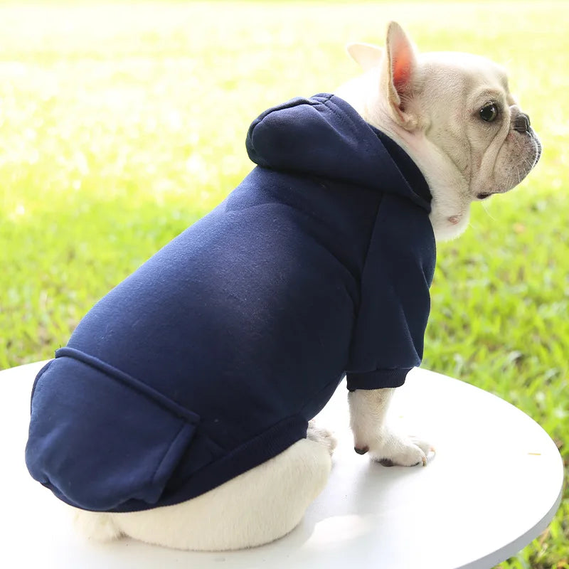 Dog Hoodie Winter Warm Cheap Dog Clothes for Small Medium Dogs French Bulldog Coat Puppy Cat Jacket Chihuahua Yorkie Pet Costume