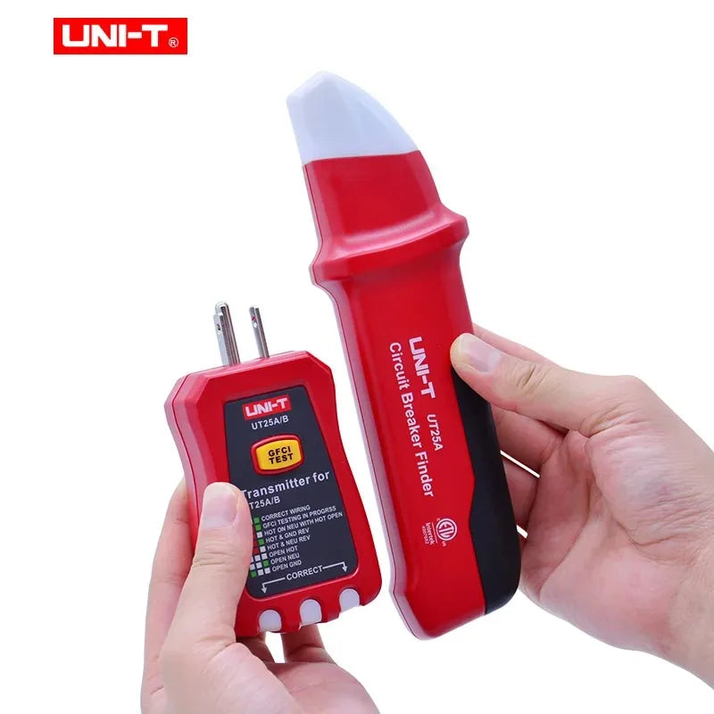 UNI-T Professional Automatic Circuit Breaker Finder Socket Tester Electrician Diagnostic-tool with LED Indicator UT25A