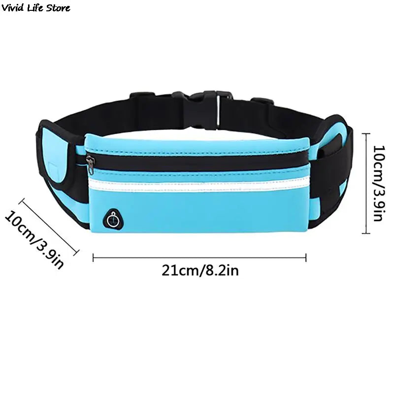 Adjustable Waterproof Running Waist Bag Fitness Belt Pack Mobile Phone Holder Jogging Outdoor Sports Water Bag For Men Women