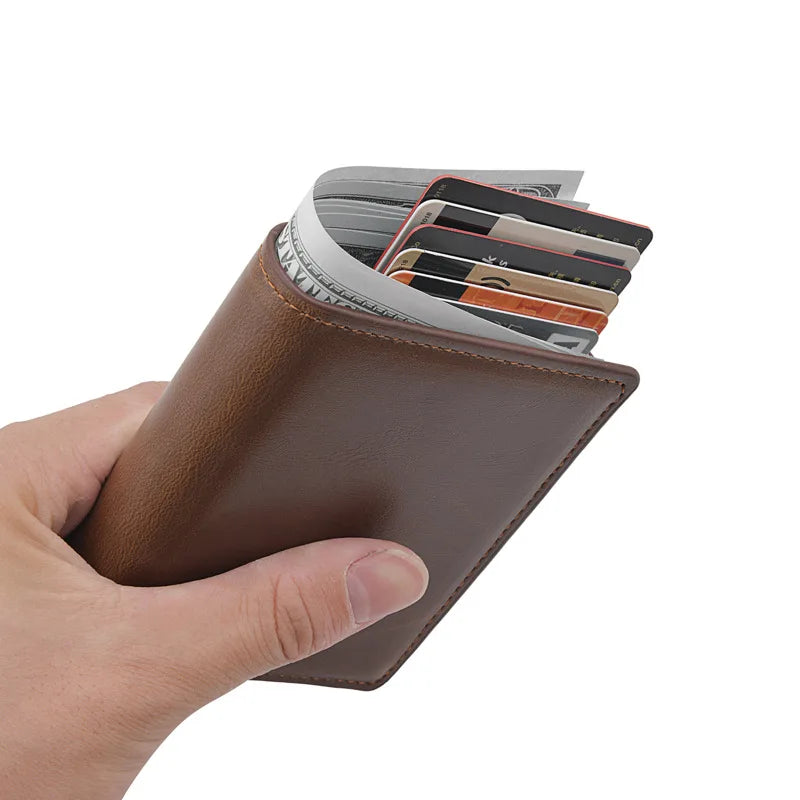 Man Smart Wallet Business Card Holder Hasp Rfid Wallet Aluminum Metal Credit Business Mini Card Wallet