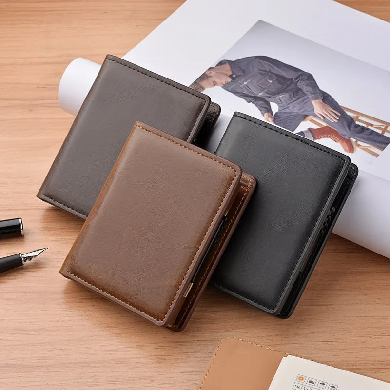 Man Smart Wallet Business Card Holder Hasp Rfid Wallet Aluminum Metal Credit Business Mini Card Wallet