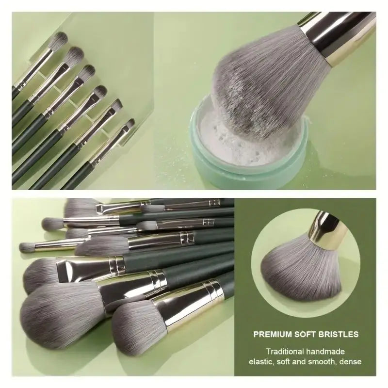 14Pcs Makeup Brushes Set Large Fluffy Soft Eye Shadow Foundation Brush Women Cosmetic Powder Blush Blending Beauty Make Up Tools