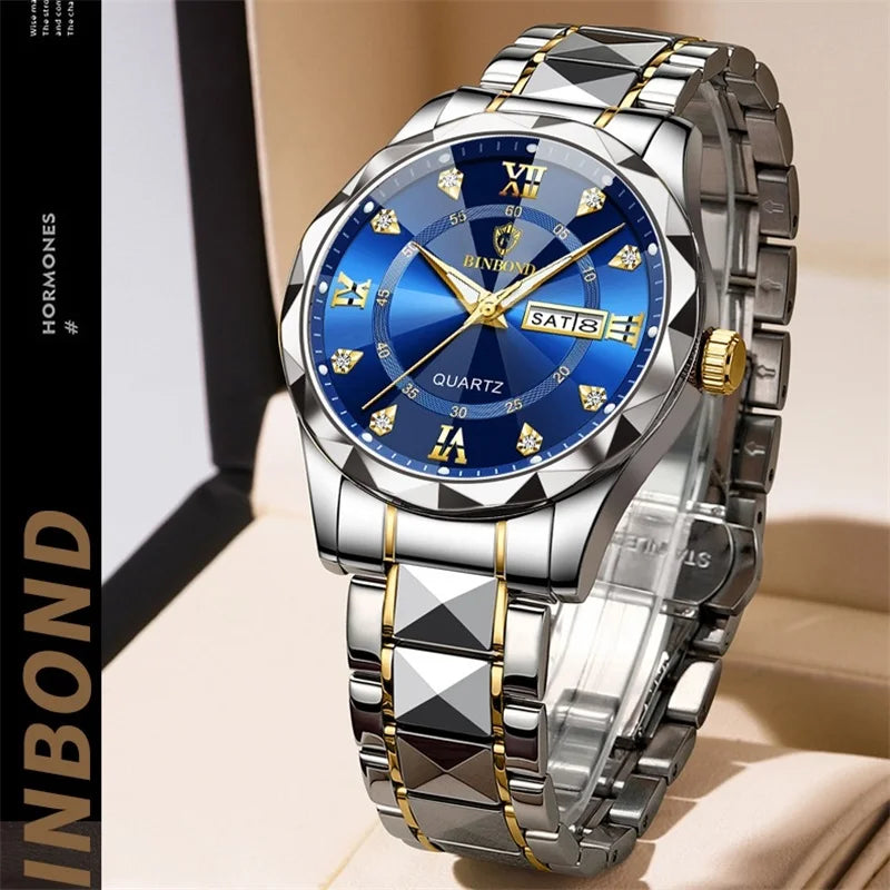 Fashion Business Watch Men Warterproof Sports Mens Watch Top Brand Luxury Clock Male Quartz Wristwatch Relogio Masculino 2023