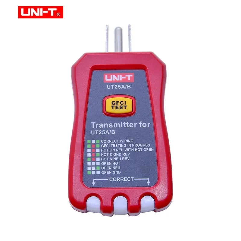 UNI-T Professional Automatic Circuit Breaker Finder Socket Tester Electrician Diagnostic-tool with LED Indicator UT25A