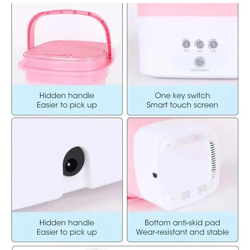 Folding Washing Machine Portable Washing Machine Mini Washing Machine With Drying Centrifuge For Washing Clothes Socks Underwear