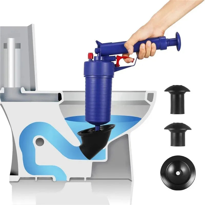 Toilet Plunger Pipe Sewer And Sewage Tools Bathroom Unclog Pipes Kitchen Drain Clog Pressure SinkManual Opener Pump