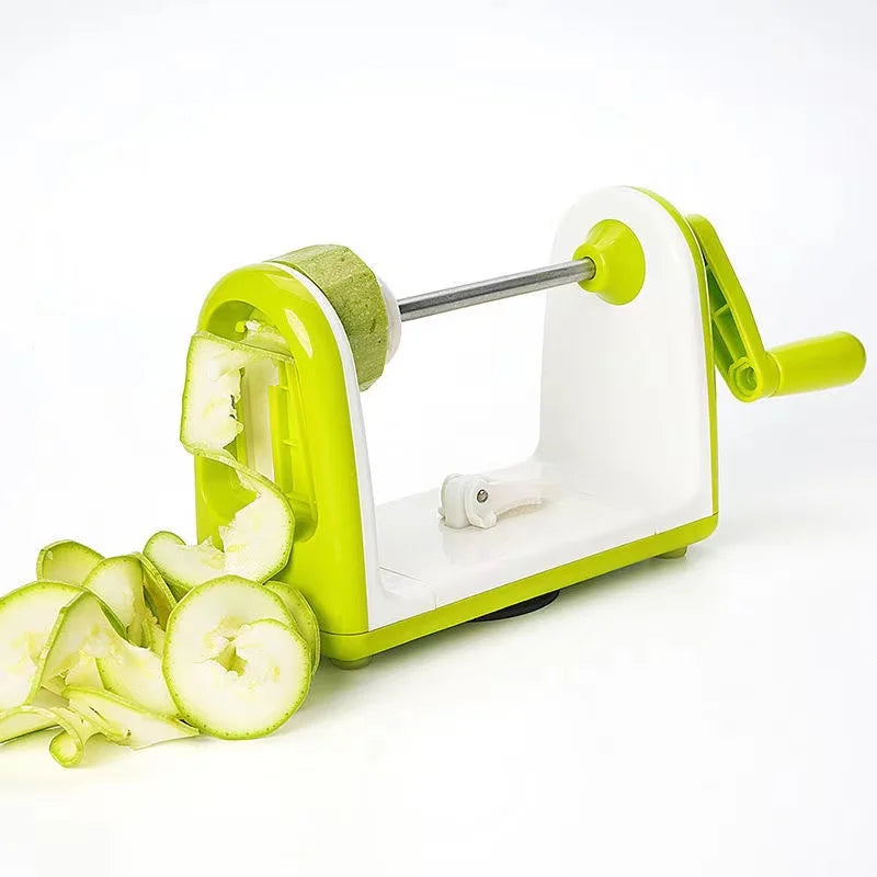 Spiral Vegetable Fruit Slicer Cutter with Stainless Steel Blades Potato Carrot Vegetable Spiral Slicer Grater Chopper