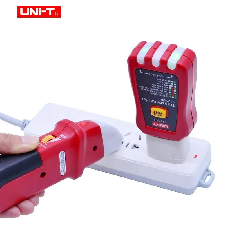 UNI-T Professional Automatic Circuit Breaker Finder Socket Tester Electrician Diagnostic-tool with LED Indicator UT25A