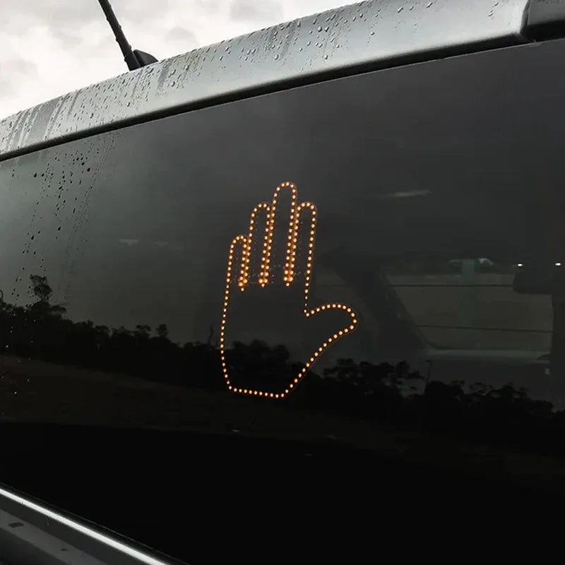 Control gesture, car decoration, command light