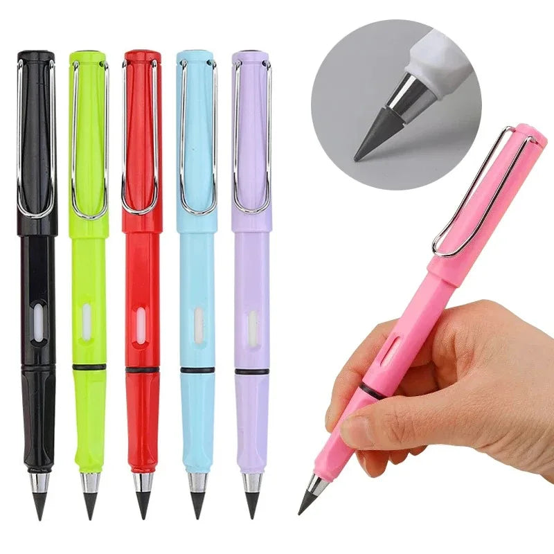 Infinite Writing Pencil Ink, Novidade Eterna Pen, Art Sketch Drawing Tool, Presente das Crianças, Material Escolar, Papelaria,