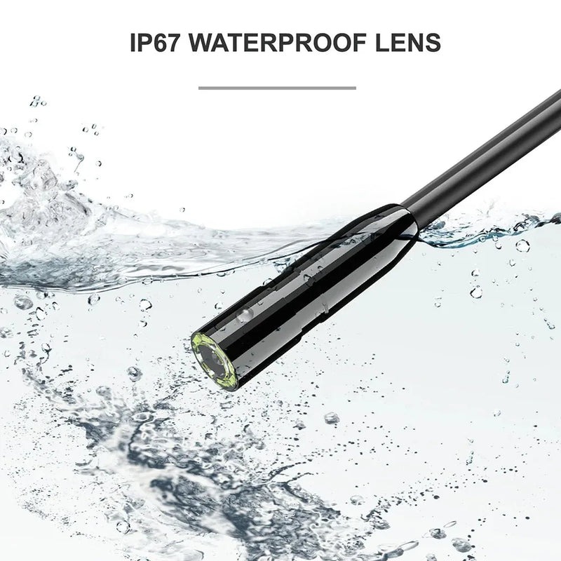 Industrial Endoscope Camera 1080P 4.3 " IPS Single Dual Lens Pipe Car Inspection Camera IP68 Waterproof 8 LEDs For Sewer Engine