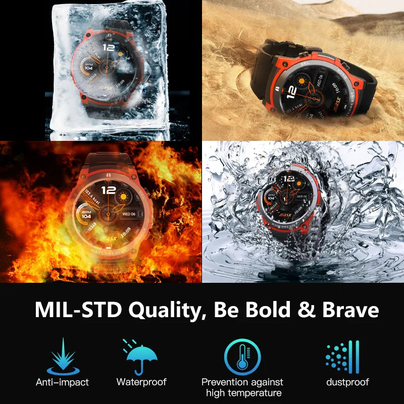 [2024 World Premiere]MASX Aurora one Smart Watch 1.43'' AMOLED Display Hi-Fi Phone Calls Military-grade Toughness for Men