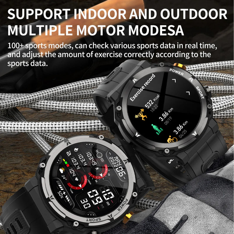 MISIRUN C21Pro Smart Watch Men Outdoor Sport Smartwatch BT Call Voice Assistant Watch Heart Rate Monitor Waterproof Wristwatch