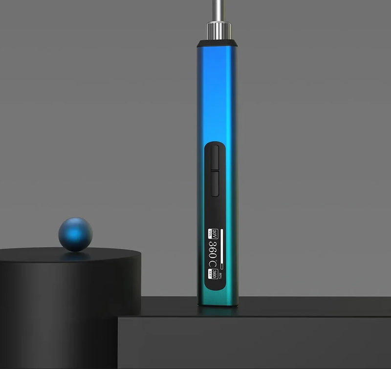 Intelligent soldering iron aluminum alloy body OLED display with adjustable temperature