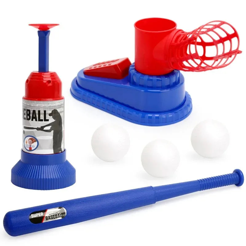 Automatic Baseball Ball Machine Set Toys For Children Baseball Pitching Launcher Sports Training Game Boy Girl Christmas Gift