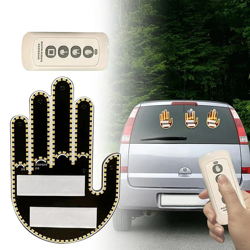 Control gesture, car decoration, command light