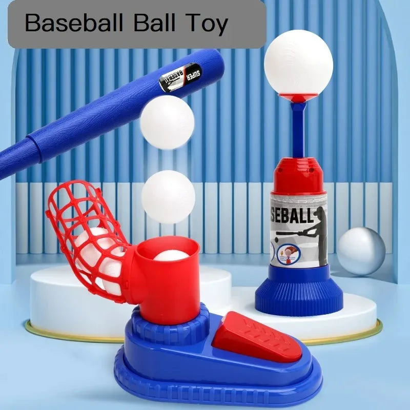 Automatic Baseball Ball Machine Set Toys For Children Baseball Pitching Launcher Sports Training Game Boy Girl Christmas Gift