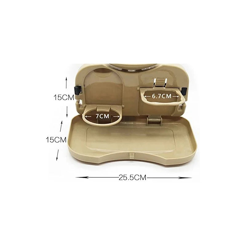 Car Cup Holder Auto Drink Food Cup Tray Car Accessories Foldable table for Car Back Seat Table Holder Stand Desk Table Tray 1Pc