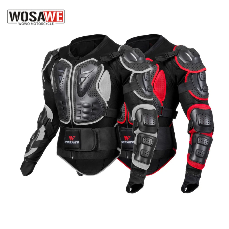 WOSAWE Men Motorcycle Jacket Armor Full Motorcycle Body Armor Racing Motocross Jacket Protective Armor Sports Protective Gear