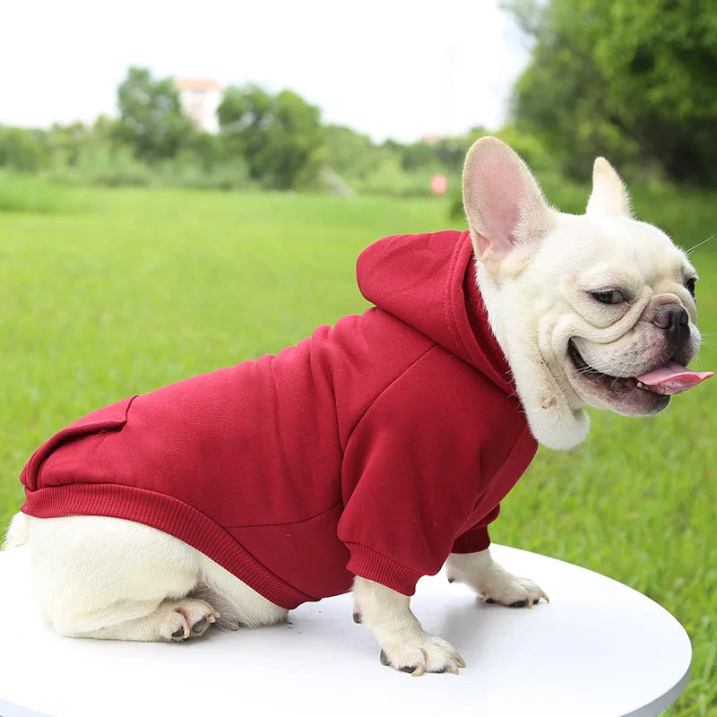 Dog Hoodie Winter Warm Cheap Dog Clothes for Small Medium Dogs French Bulldog Coat Puppy Cat Jacket Chihuahua Yorkie Pet Costume